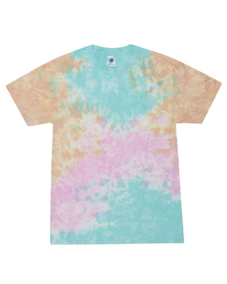 Colortone Youth Multi-Color Tie-Dyed T-Shirt. 1000Y - Snow Cone