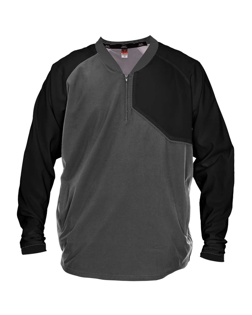 Alleson Athletic Unisex Field Batters Jacket. 3JLS21A - Charcoal/ Black