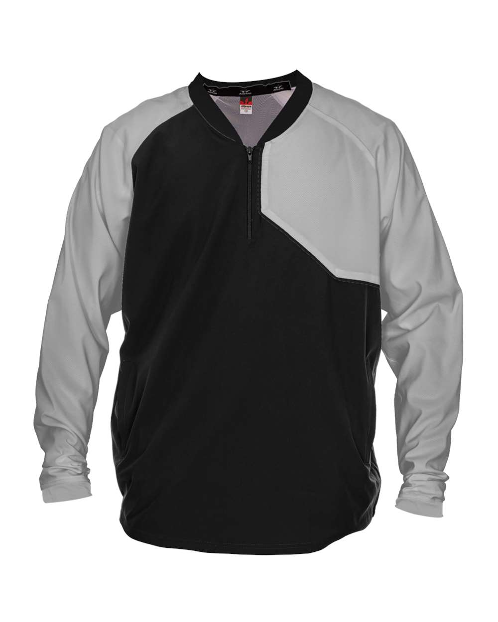 Alleson Athletic Unisex Field Batters Jacket. 3JLS21A - Black/ Grey