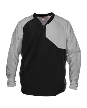 Alleson Athletic Unisex Field Batters Jacket. 3JLS21A - Black/ Grey