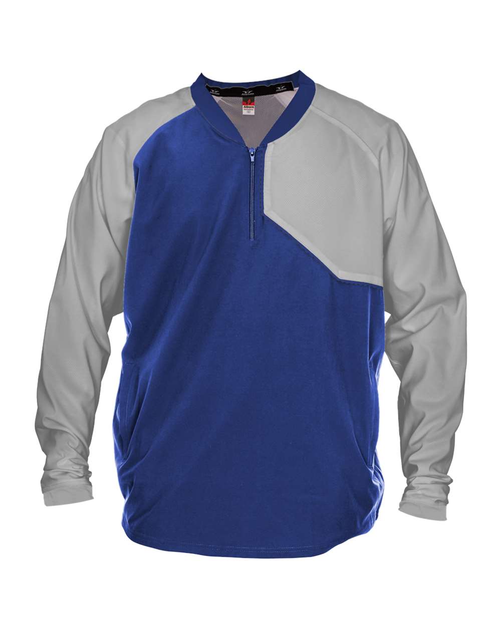 Alleson Athletic Unisex Field Batters Jacket. 3JLS21A - Royal/ Grey