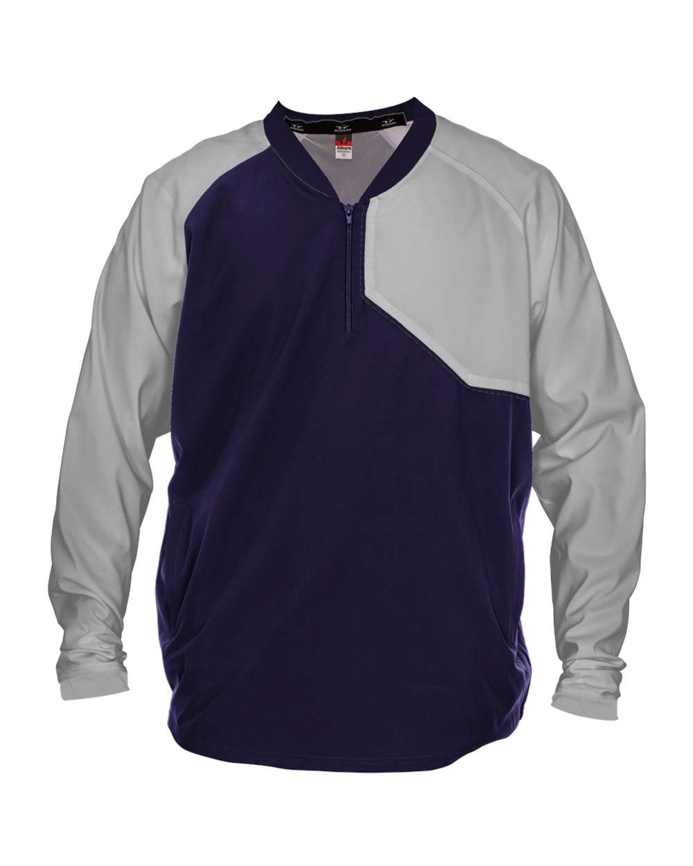 Alleson Athletic Unisex Field Batters Jacket. 3JLS21A - Navy/ Grey