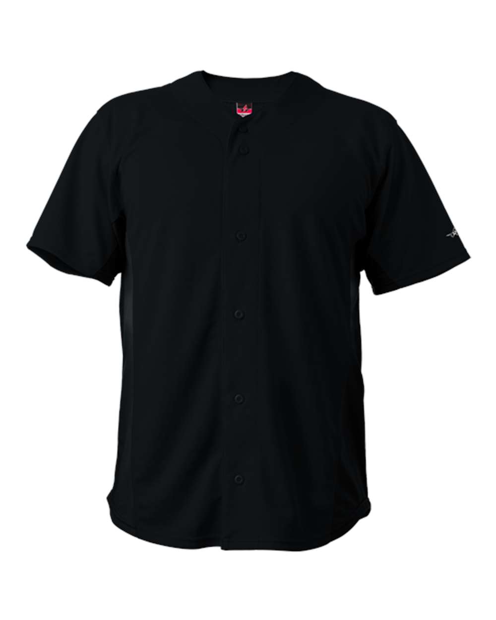 Alleson Athletic Unisex Crush Full Button Baseball Jersey. 566BFJ - Black