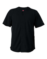 Alleson Athletic Unisex Crush Full Button Baseball Jersey. 566BFJ - Black