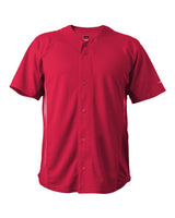 Alleson Athletic Unisex Crush Full Button Baseball Jersey. 566BFJ - Red