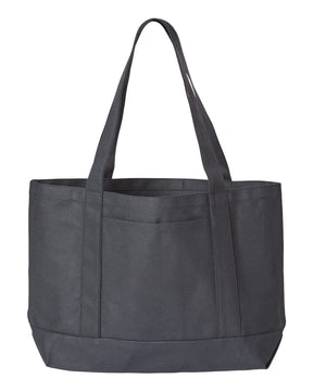 Liberty Bags Leeward Boater Tote. 8869 - Black/ Black