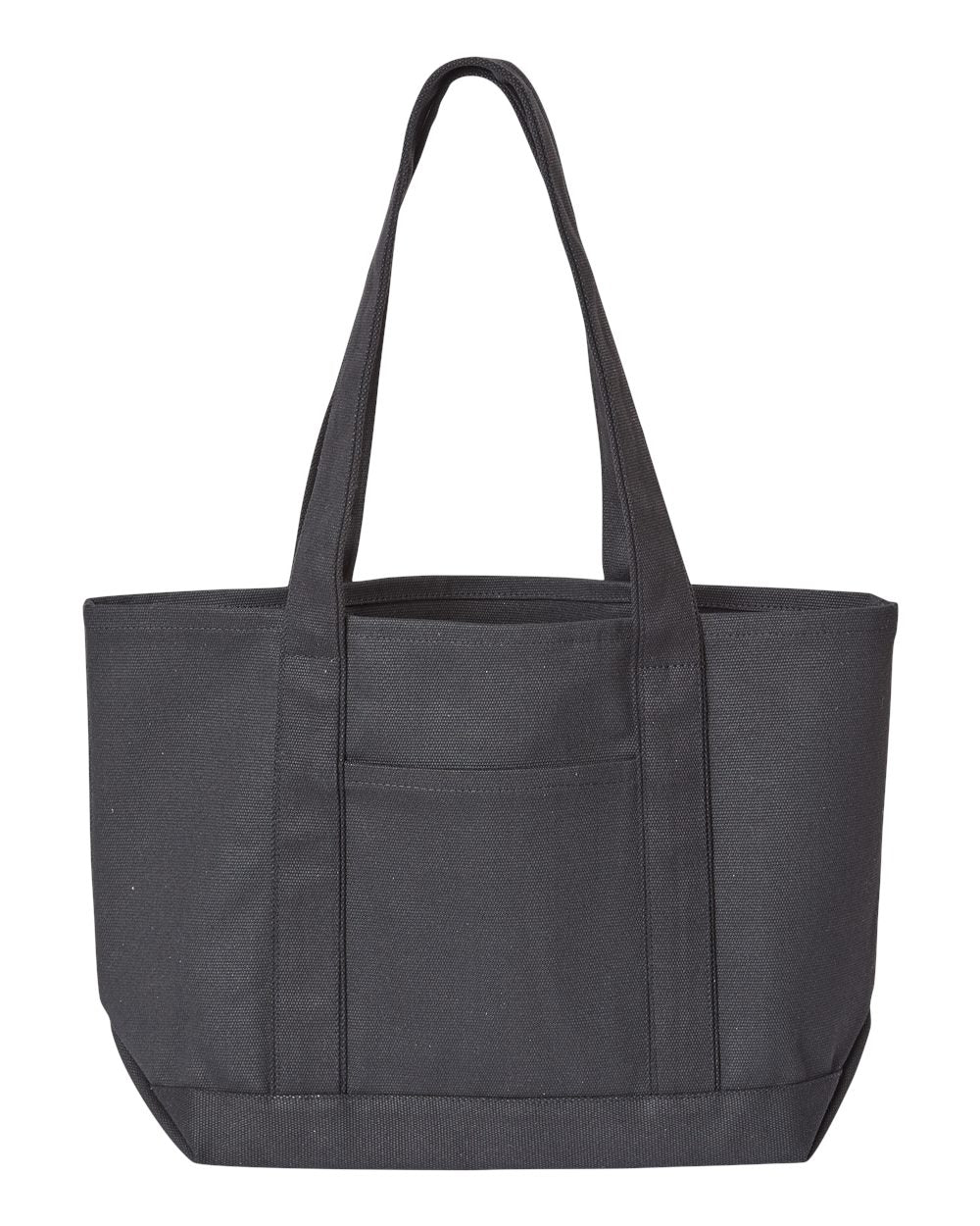 Liberty Bags Windward Large Cotton Canvas Classic Resort Tote. 8871 - Black/ Black