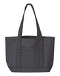 Liberty Bags Windward Large Cotton Canvas Classic Resort Tote. 8871 - Black/ Black