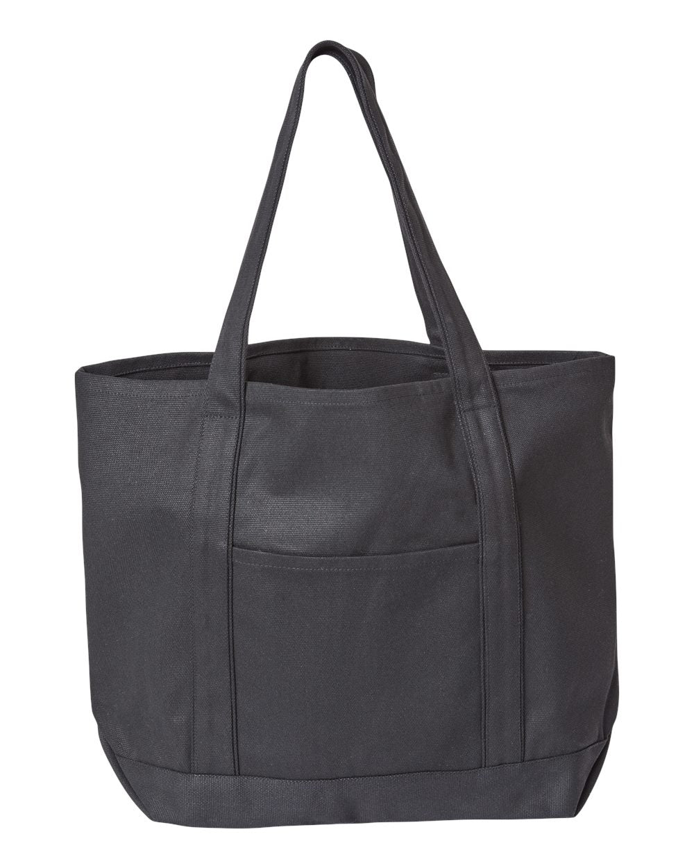 Liberty Bags Carmel Classic XL Cotton Canvas Resort Tote. 8872 - Black/ Black