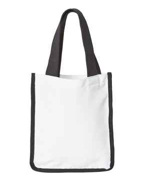Liberty Bags Sublimation Small Tote. PSB810 - White/ Black