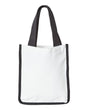 Liberty Bags Sublimation Small Tote. PSB810 - White/ Black