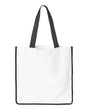 Liberty Bags Sublimation Medium Tote. PSB1516 - White/ Black