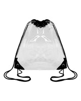 OAD Clear Drawstring Pack. OAD5007 - Black