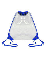 OAD Clear Drawstring Pack. OAD5007 - Royal