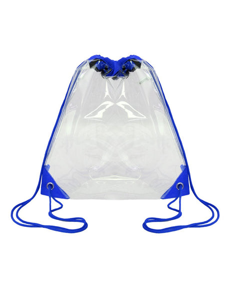 OAD Clear Drawstring Pack. OAD5007 - Royal
