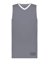 Augusta Sportswear Men's Match-Up Basketball Jersey. 6886 - Graphite/ White
