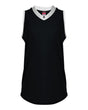 Alleson Athletic Women's Slide Fastpitch V-Neck Sleeveless Jersey. 522XVW - Black/ White