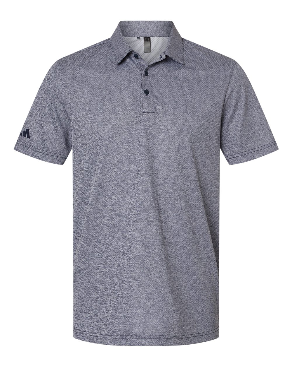 Adidas Men's Space Dyed Polo. A591 - Collegiate Navy Melange