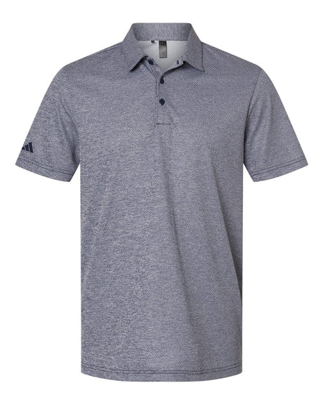 Adidas Men's Space Dyed Polo. A591 - Collegiate Navy Melange