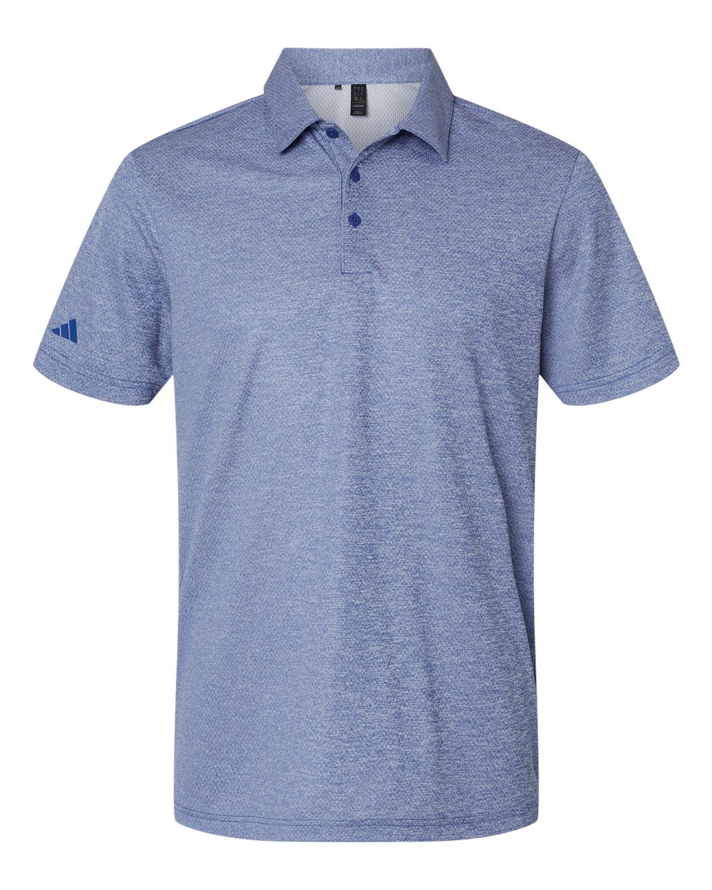 Adidas Men's Space Dyed Polo. A591 - Collegiate Royal Melange