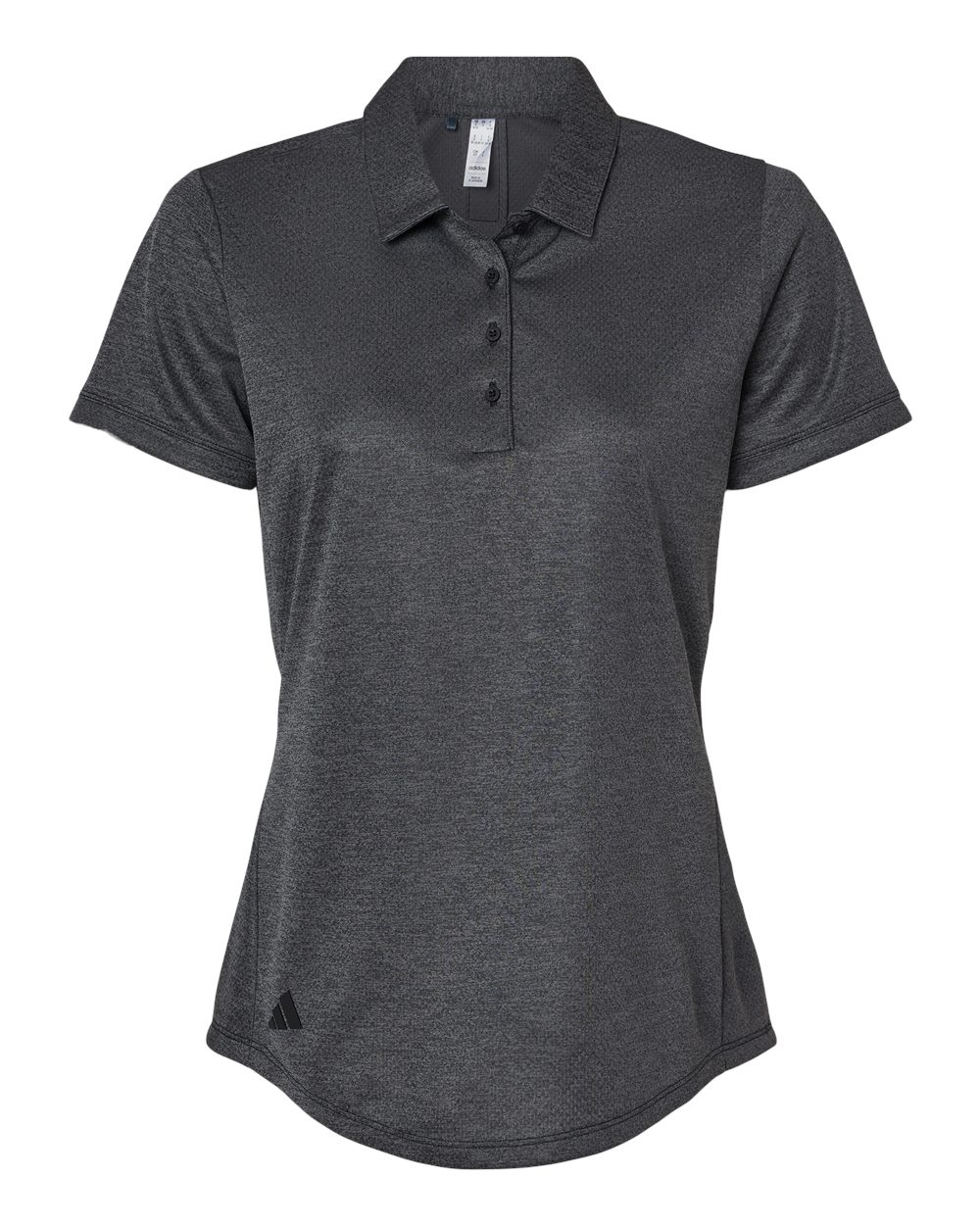 Adidas Women's Space Dyed Polo. A592 - Black Melange
