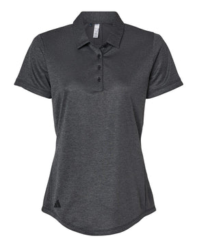 Adidas Women's Space Dyed Polo. A592 - Black Melange