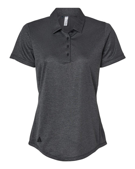 Adidas Women's Space Dyed Polo. A592 - Black Melange