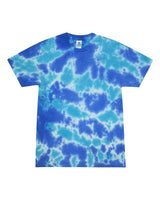 Colortone Unisex Multi-Color Tie-Dyed T-Shirt. 1000 - Multi Blue