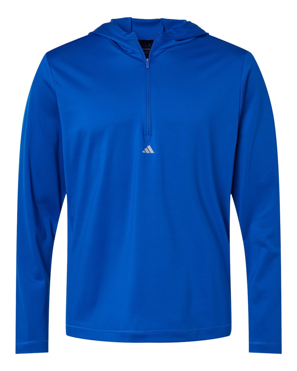 Adidas Men's Lightweight Quarter-Zip Hooded Pullover. A596 - Collegiate Royal