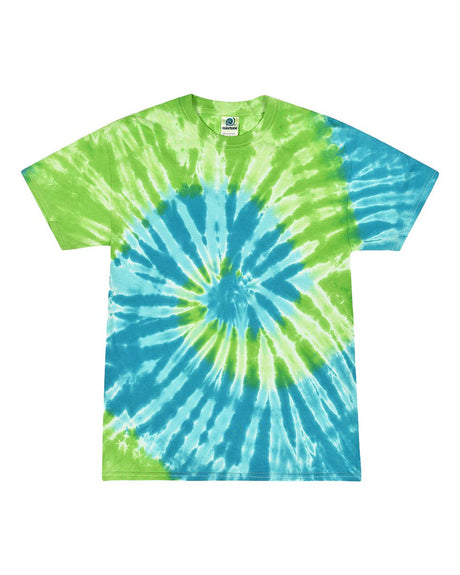 Colortone Youth Multi-Color Tie-Dyed T-Shirt. 1000Y - Saint Lucia