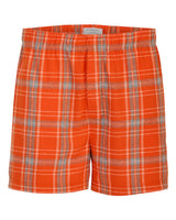 Boxercraft Men's Double Brushed Flannel Boxers. BM6701 - Burnt Orange Kingston Plaid