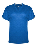 Badger Women's FitFlex Performance V-Neck T-Shirt. 1002 - Royal