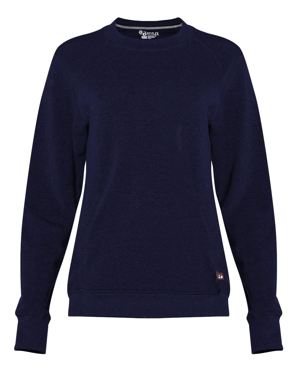 Badger Women's FitFlex French Terry Crewneck Sweatshirt. 1041 - Navy