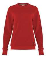 Badger Women's FitFlex French Terry Crewneck Sweatshirt. 1041 - Red