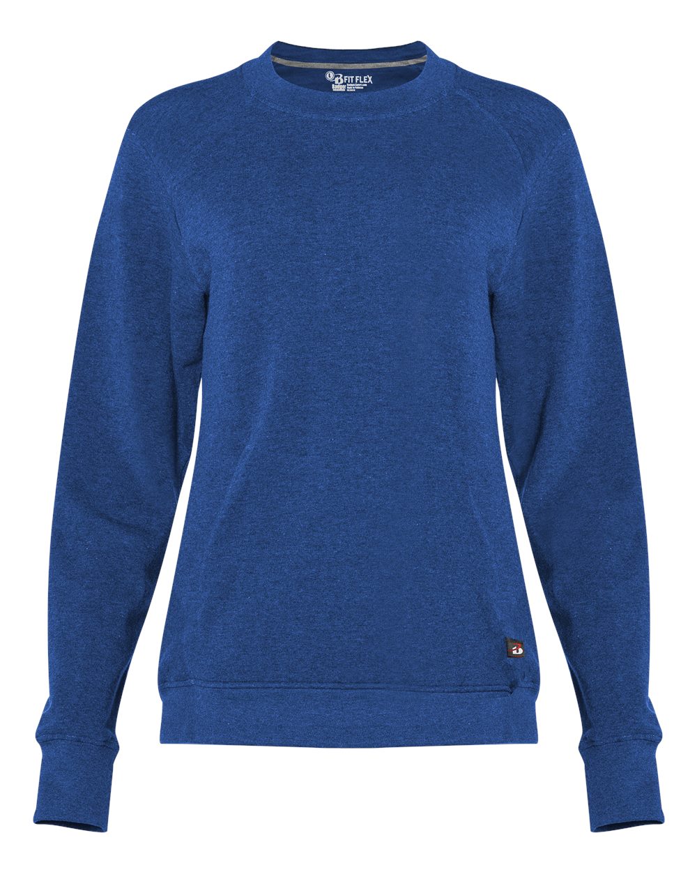 Badger Women's FitFlex French Terry Crewneck Sweatshirt. 1041 - Royal