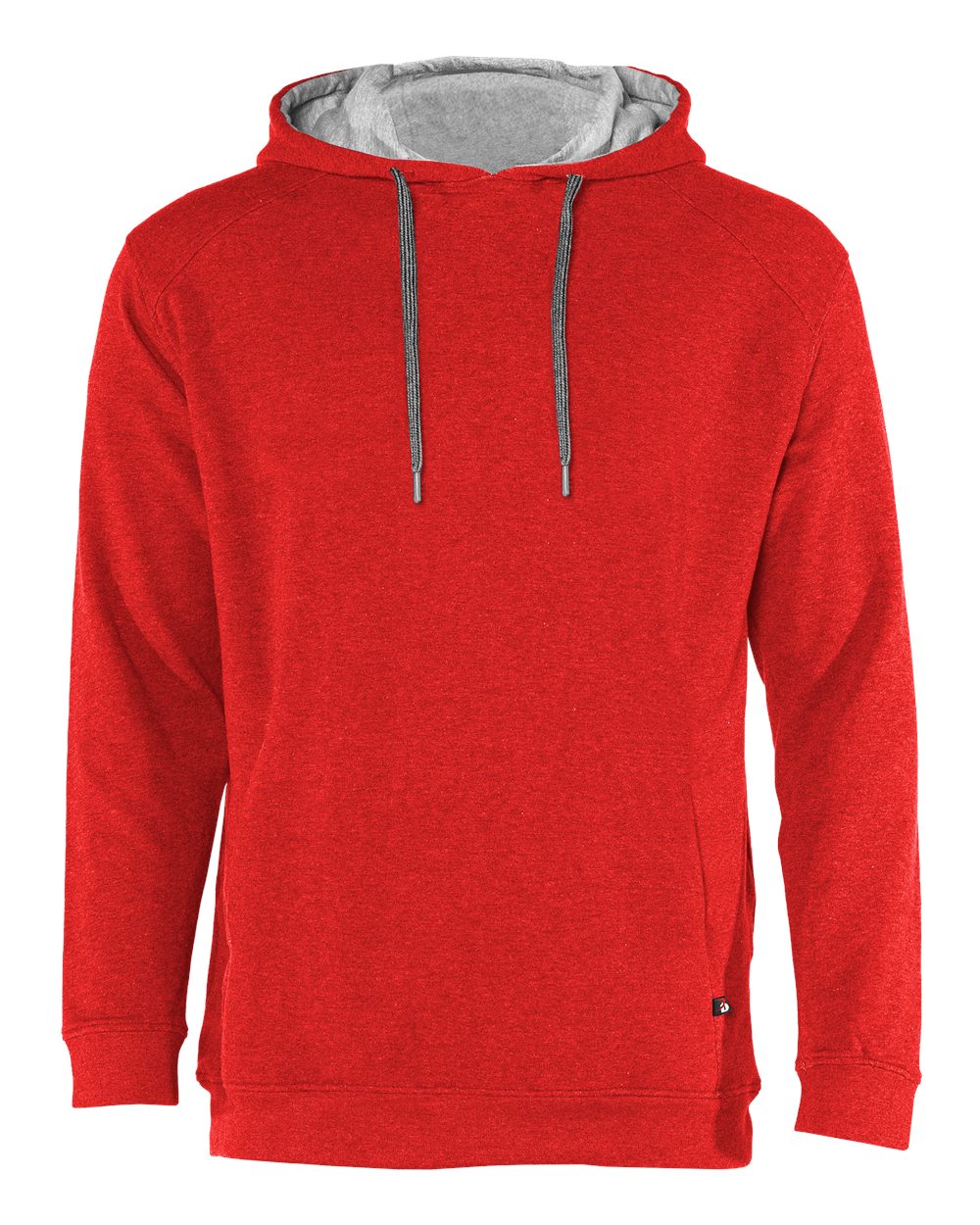 Badger Men's FitFlex French Terry Hooded Sweatshirt. 1050 - Red