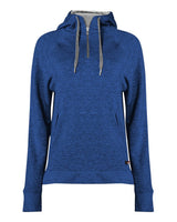 Badger Women's FitFlex French Terry Quarter-Zip Hooded Pullover. 1051 - Royal