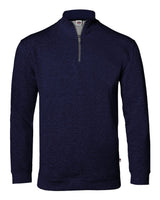 Badger Men's FitFlex French Terry Quarter-Zip Pullover. 1060 - Navy