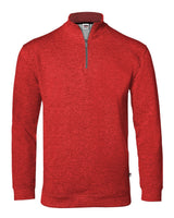 Badger Men's FitFlex French Terry Quarter-Zip Pullover. 1060 - Red