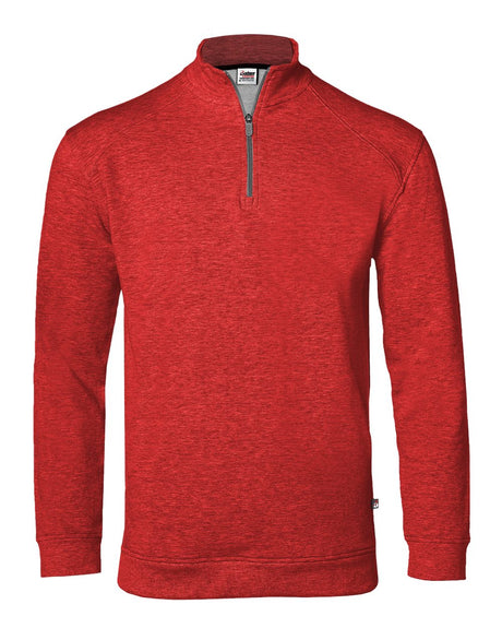 Badger Men's FitFlex French Terry Quarter-Zip Pullover. 1060 - Red