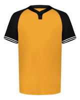 Augusta Sportswear Men's Cutter Henley Jersey. 6905 - Gold/ Black