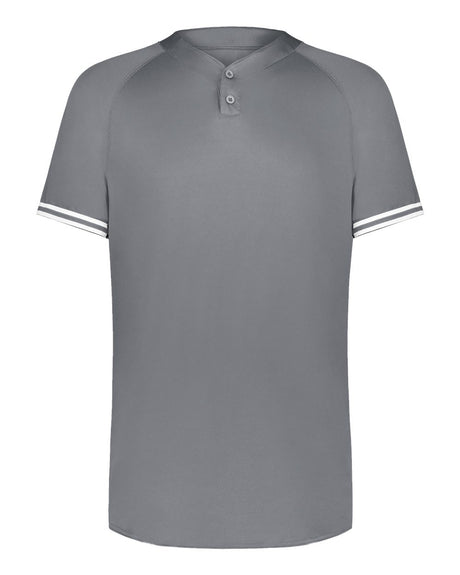 Augusta Sportswear Men's Cutter Henley Jersey. 6905 - Graphite/ White