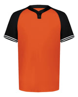 Augusta Sportswear Men's Cutter Henley Jersey. 6905 - Orange/ Black