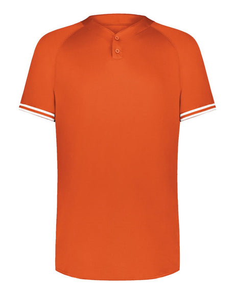 Augusta Sportswear Men's Cutter Henley Jersey. 6905 - Orange/ White