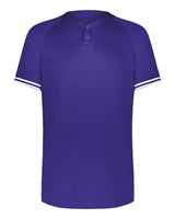 Augusta Sportswear Men's Cutter Henley Jersey. 6905 - Purple/ White