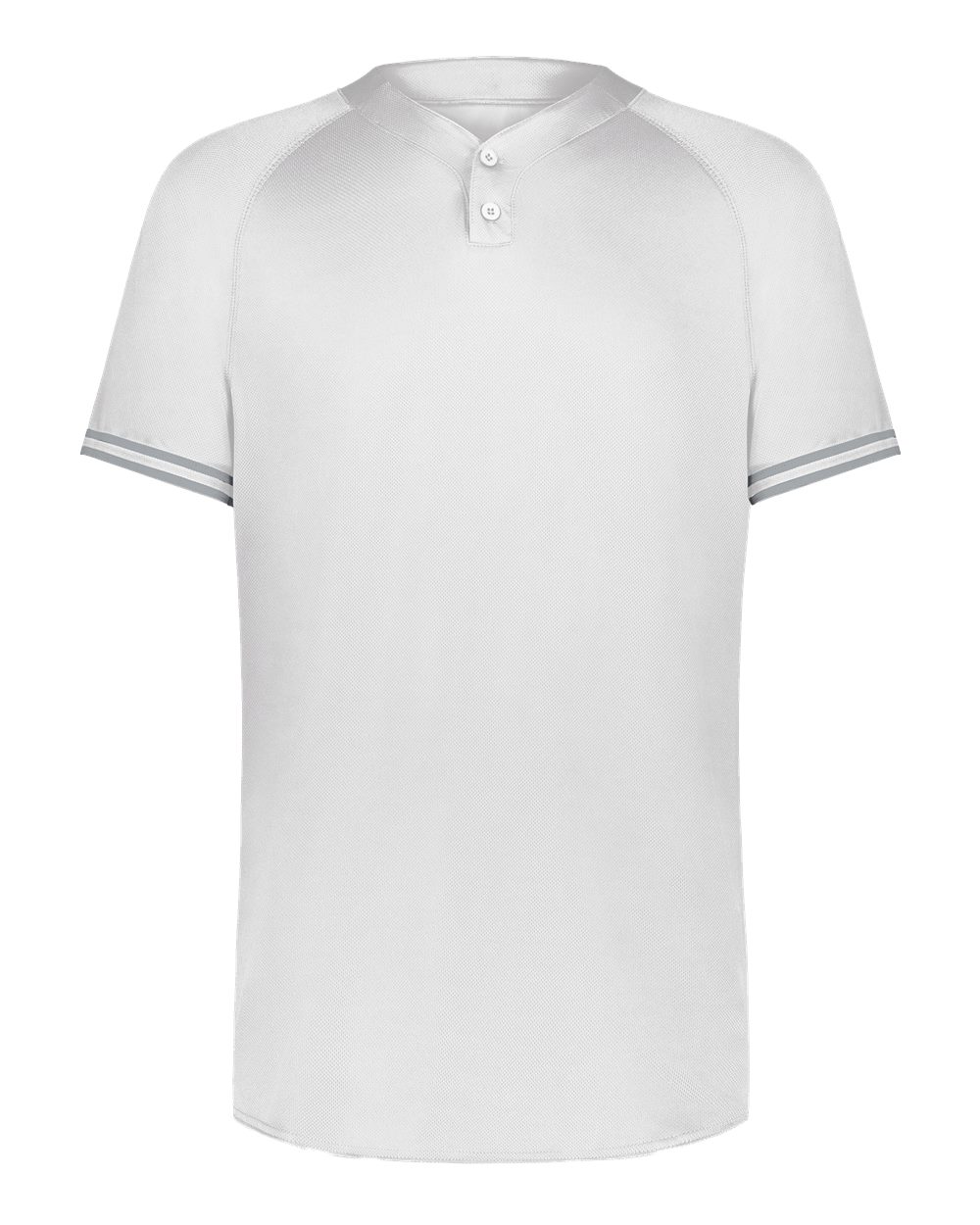 Augusta Sportswear Men's Cutter Henley Jersey. 6905 - White/ Silver