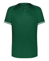 Augusta Sportswear Youth Cutter Henley Jersey. 6906 - Dark Green/ White
