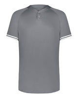 Augusta Sportswear Youth Cutter Henley Jersey. 6906 - Graphite/ White