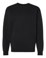 Independent Trading Co. Unisex Heavyweight Crewneck Sweatshirt. IND3000 - Black