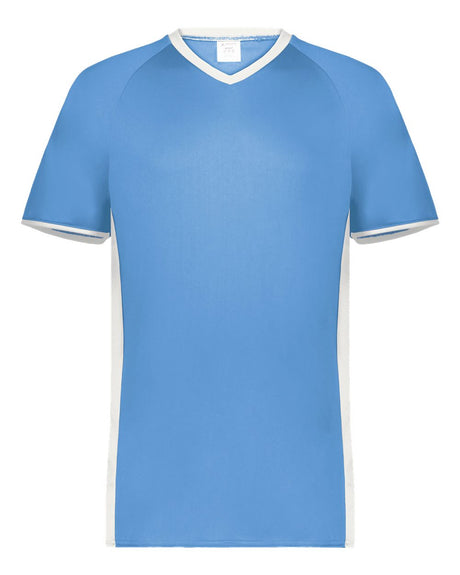 Augusta Sportswear Men's Cutter V-Neck Jersey. 6907 - Columbia Blue/ White